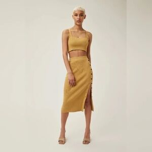 REVOLVE Lita by Ciara True Rib Crop Top & Skirt Set NEW Size XS